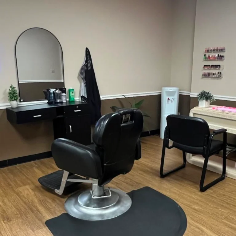 Merrimack Adult Day Health Center's barbering and nail station.